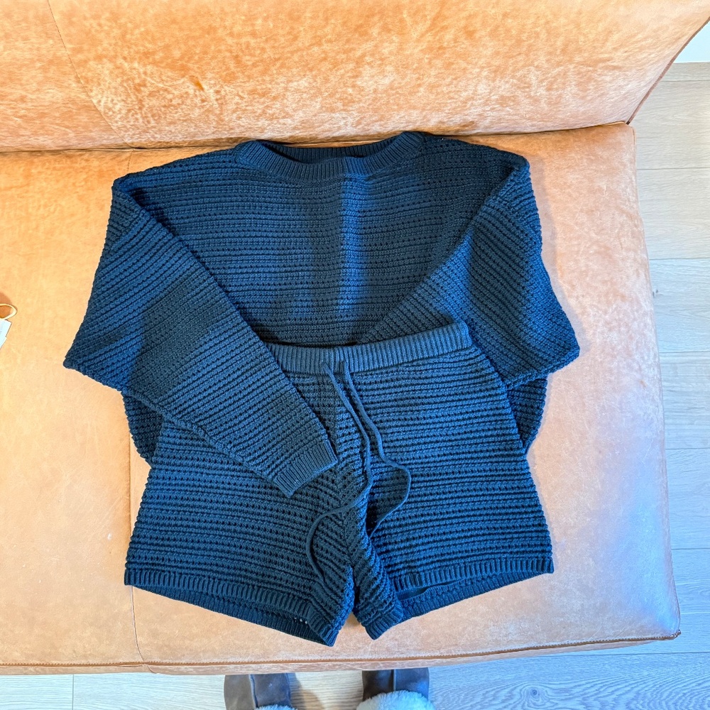 Gap Knit Set - Full Black - Never Worn XS